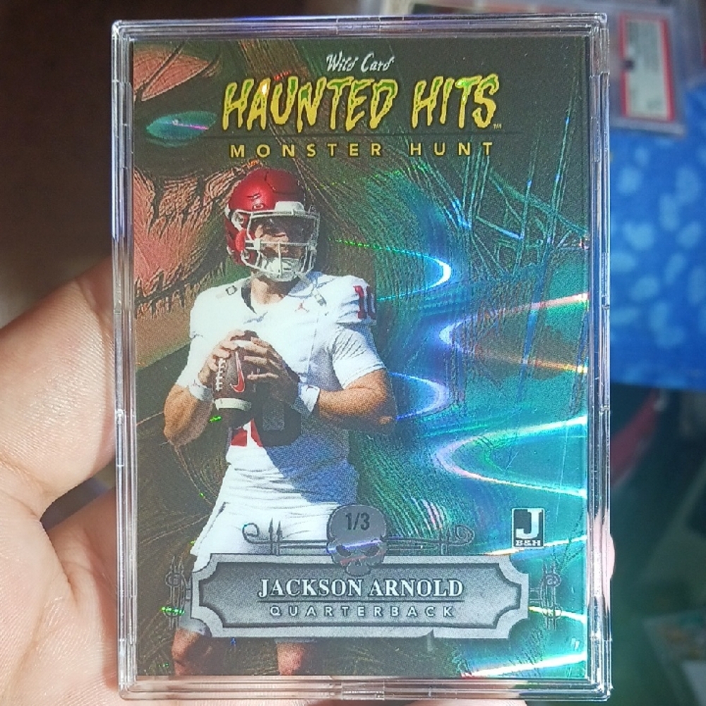 Haunted Hits Monster Hunt Football Card